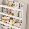 55.3" H Kids Bookshelf with Toy Storage Organizer, Tall Book Shelf with 3 Movable Toy Storage Bins, Large Kids Bookcase 6