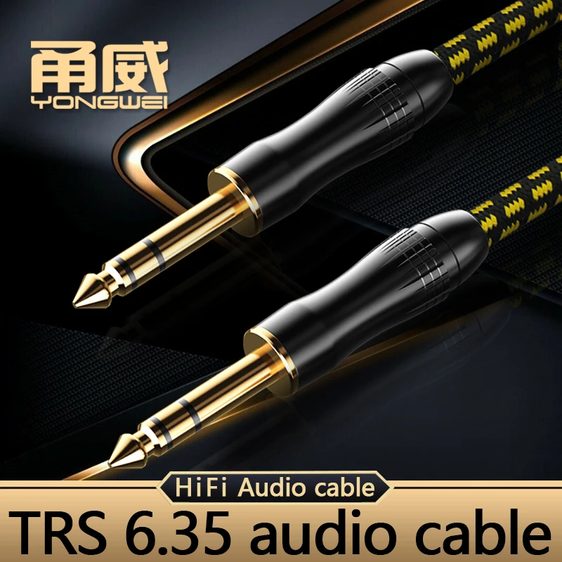 Yongwei Cable De Audio Con Clavija De 6,5Mm, Conector Macho A Macho, Cable Auxiliar Para Micrófono Y Guitarra Eletctrica