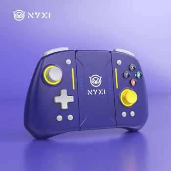 NYXI Hyperion Pro Hall Joystick Wireless Game Controller Purple Gamepad with RGB Lights for Nintendo Switch PC Controller 1
