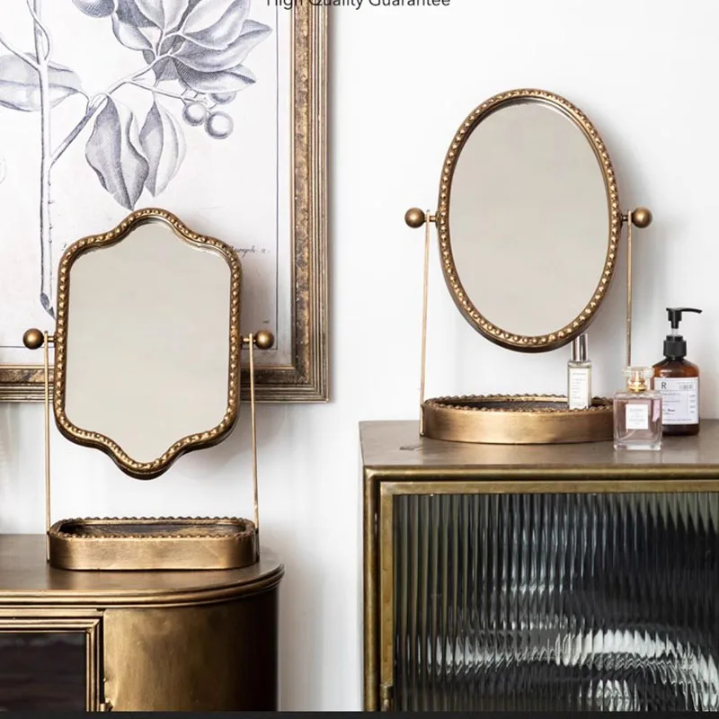 

Modern Decoration Mirror Vintage Free Shipping Items Vanity Mirror Standing Small Shower Aesthetic Spiegel Wand Home Products