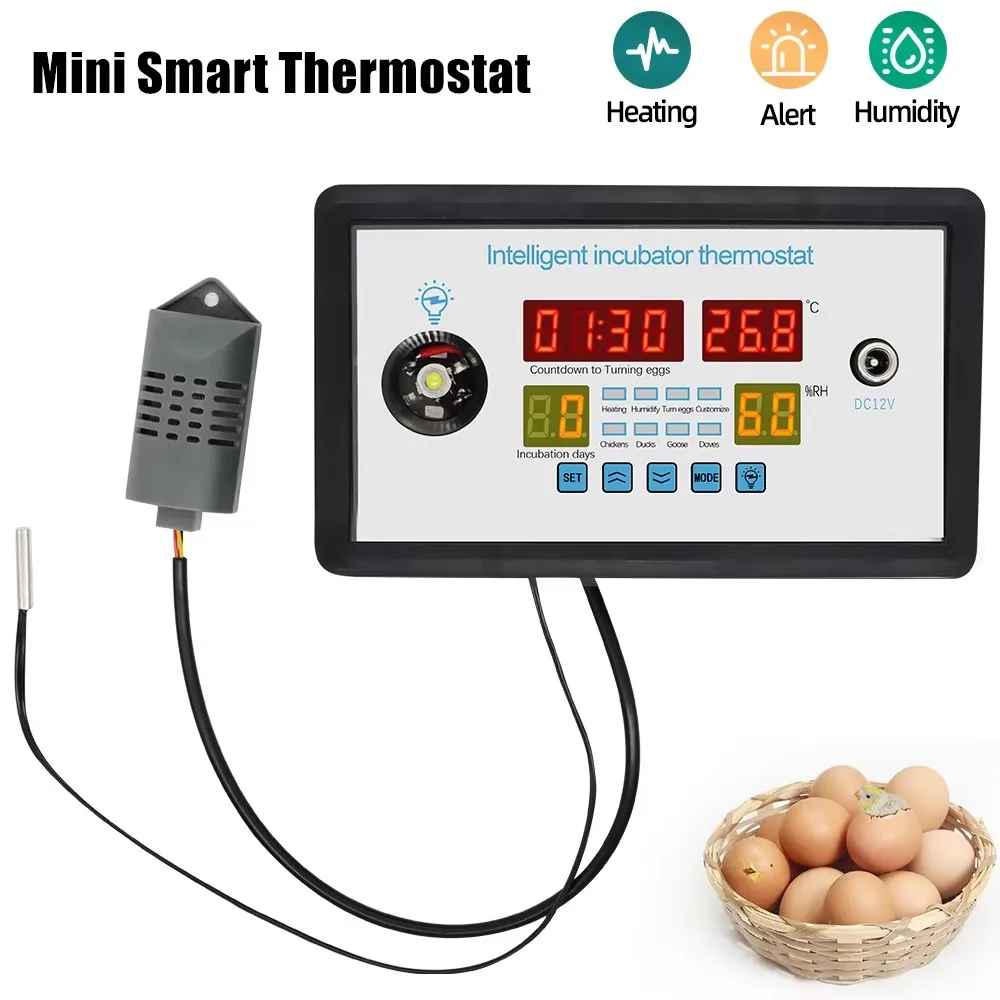 ZFX-W9002 Egg Incubator Controller with Temperature & Humidity Sensor for Farm
