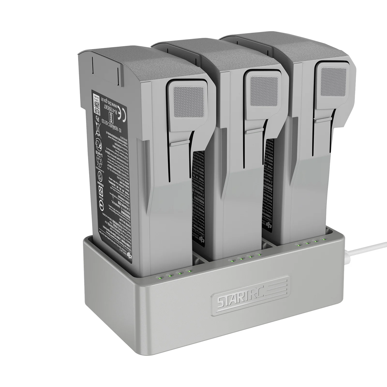 Plastic Battery Charger 3 in 1 3 Solts Charging Hub Dock Automatic Detection Battery Charger Dock Accessories for DJI Mini 3 PRO