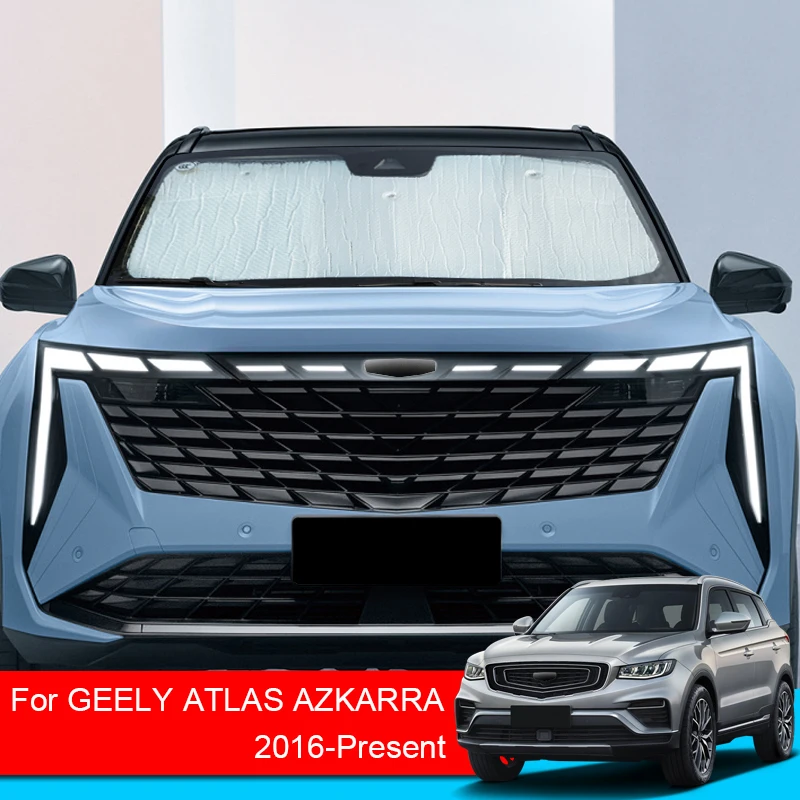 

Для GEELY ATLAS AZKARRA 2016-2025 Автомобильный солнцезащитный покрытие с УФ-защитой оконный занавес солнцезащитный козырек лобовое стекло автомобильный аксессуар
