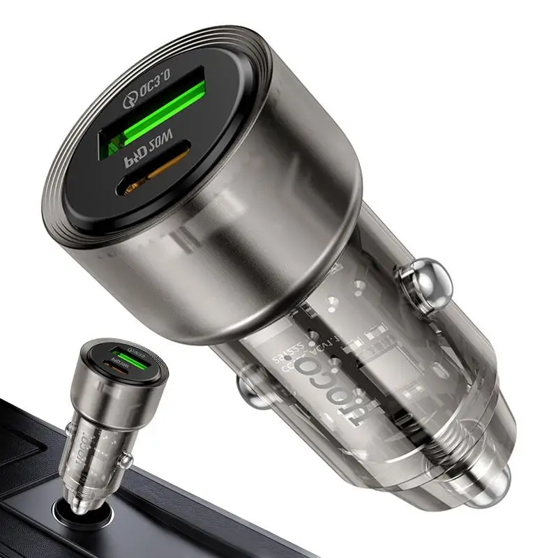 

Type C Car Charger Adapter PD Auto Charger Block Travel Essentials Car Charger Block For Auto Truck Convertible Car Rv Travel