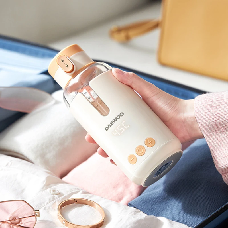 Xiaomi Wireless Heater Water Bottle 300ML LED Display Thermos Cup Portable  Milk Conditioner With Water Level Line