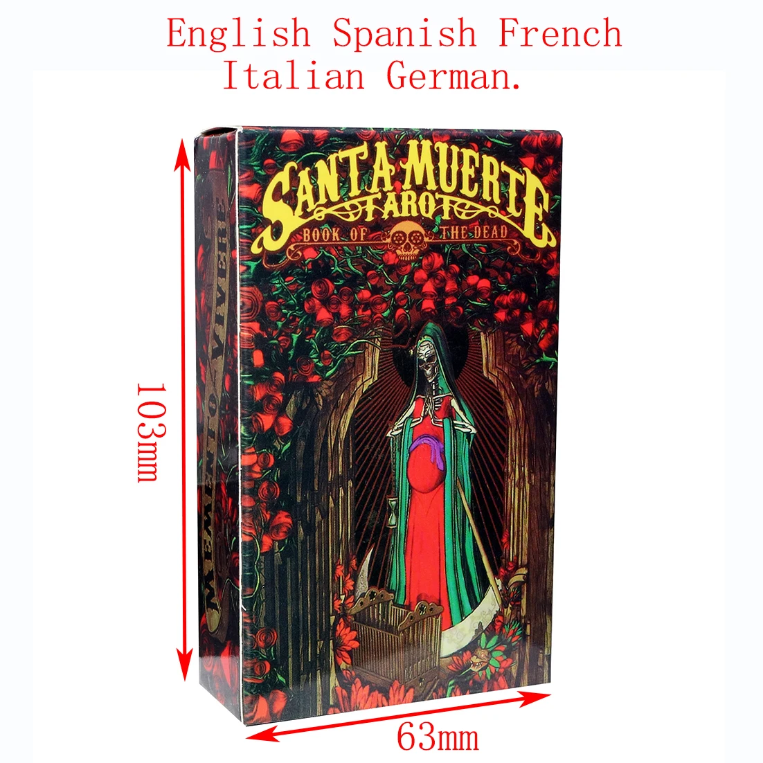 

Карты Таро для начинающих с PDF руководством, новые карты Таро Санта-десант, дека гадания, судьба, игра, палуба с лакокрасочным ораклом