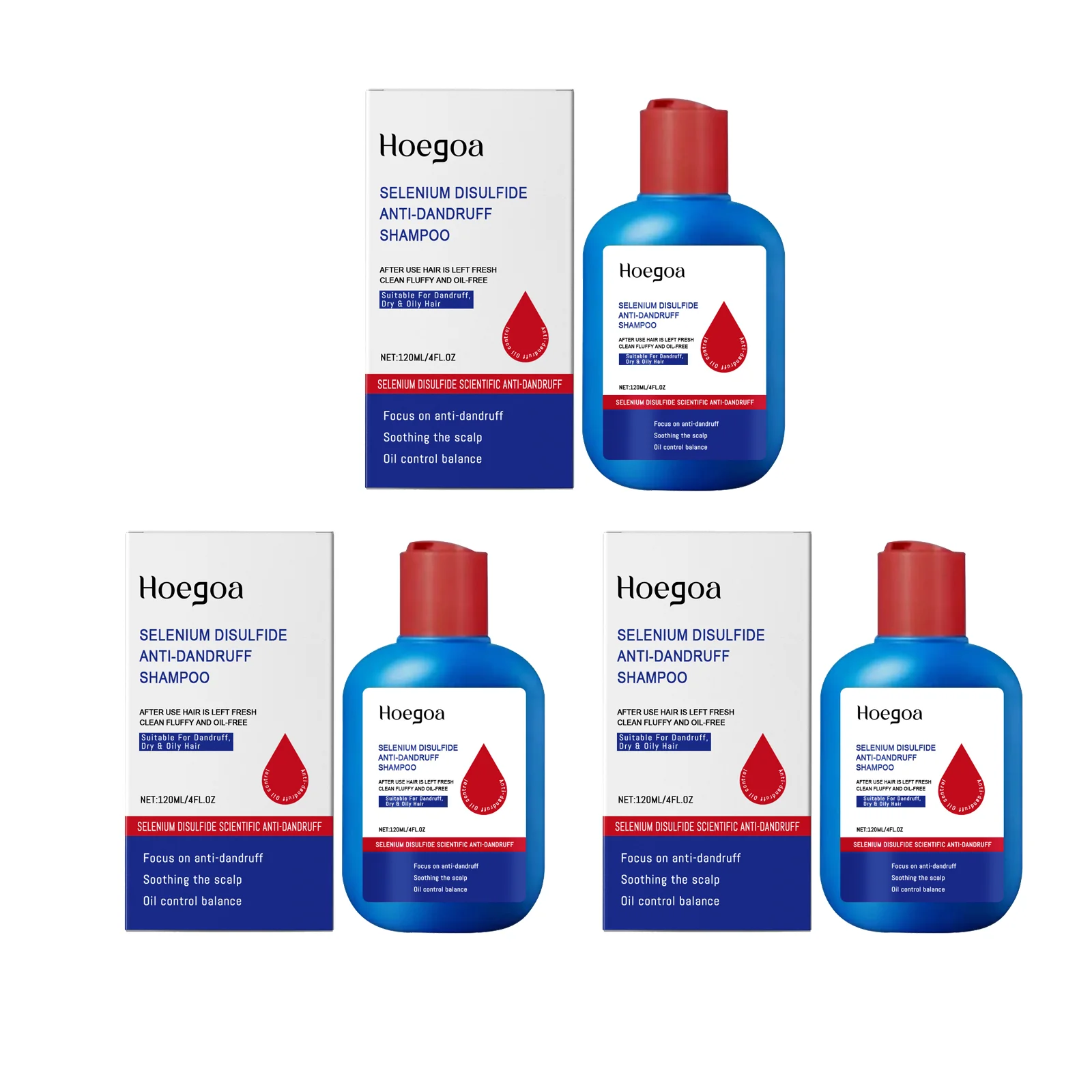 شامبو كبريتيد السيلينيوم للتنظيف العميق وإزالة الق...