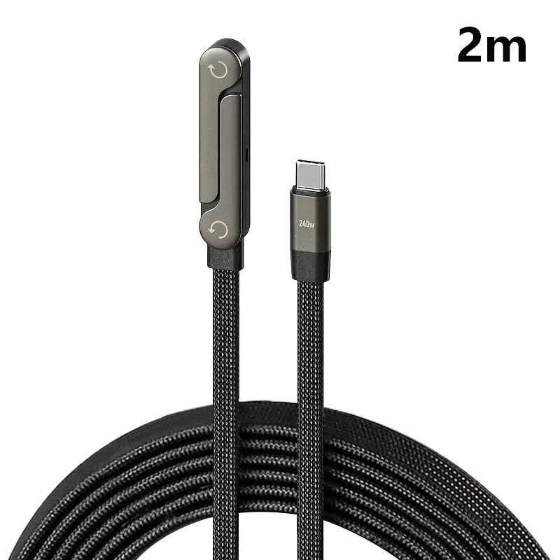 ตัวเลือกสินค้า สายชาร์จ USB-C 2 in 1 พับได้ ชาร์จเร็ว สำหรับมือถือและแท็บเล็ต