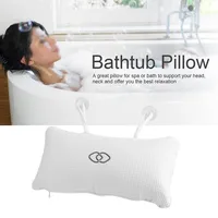 Comfort Neck Back Anti-slip Bathtub Pillow Spa Bath Bathtub Cushion Soft Headrest Massage Suction Cup Hot Tub Pillow Accessories 1