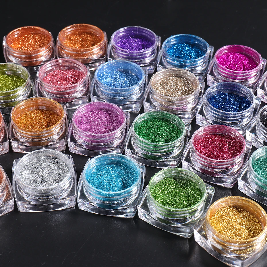 Metallic Chrome Nail Powder Set 23 Colors Y2K Magic Mirror Gold Silver Decor Rubbing Glitter Pigment Flakes Manicure Accessories nail powder nail glitter nail pigment