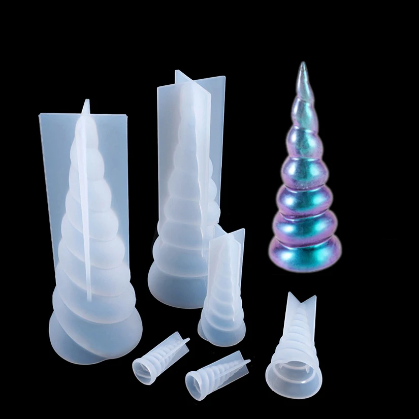 Unicorn's Horn Silicone Mold Silicon Resin Mold Fondant Cake Decorating Tools - 1