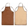 Polyurethane Leather Welding Apron Equipments Welder Thermal Insulation Protection Wear 100cm Waterproof Protector 3