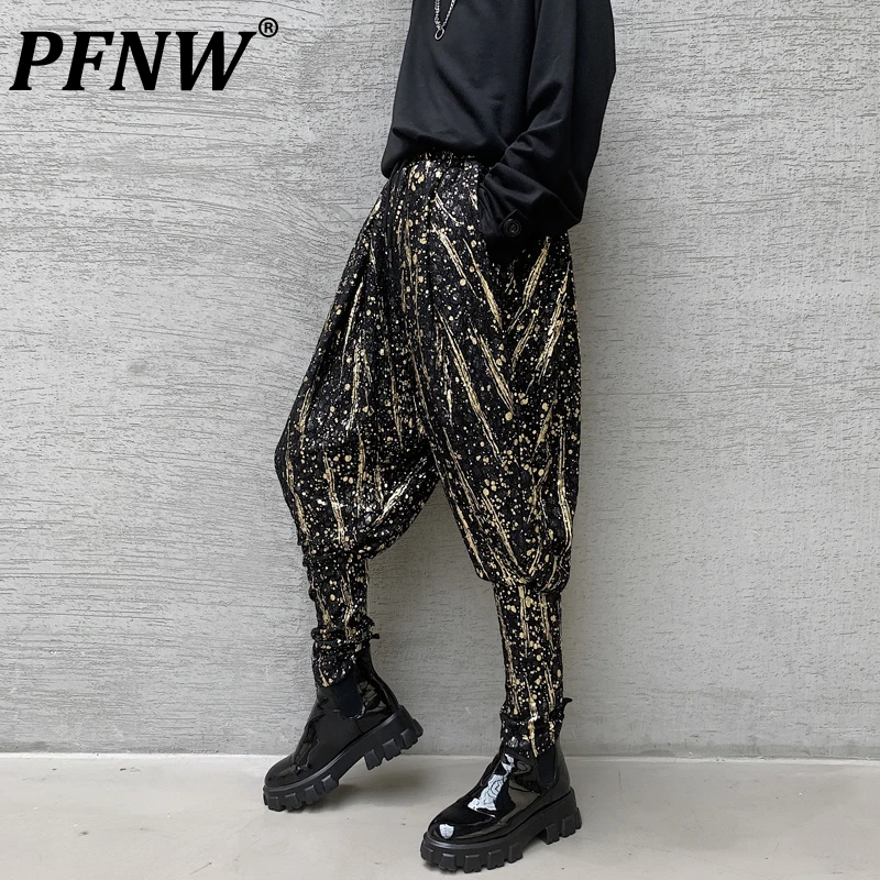 

PFNW Men's 2023 Spring Autumn New Fashion Brand Japanese Punk Harun Pants High Sense Tide Fashion Chic Niche Trousers 12Z4848