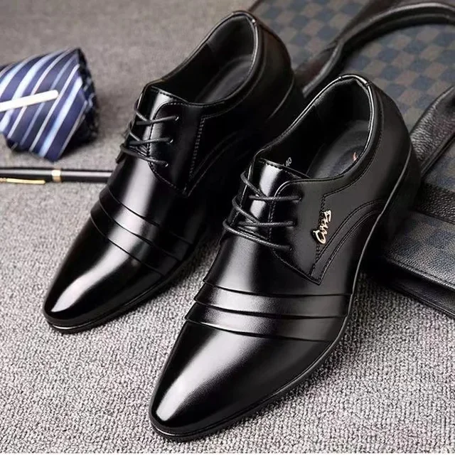 Add a touch of luxury with The Latest Oxford Shoes Mens Luxury Lacquer Wedding Shoes Pointed Toe Dress Shoes Classic Derby Shoes Leather Shoes.