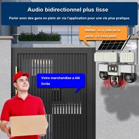 3 caméras solaires PTZ 4G Protection de sécurité à domicile intelligente détection humaine moniteur de Surveillance alerte Push Solaire puissance caméra de vidéosurveillance 6