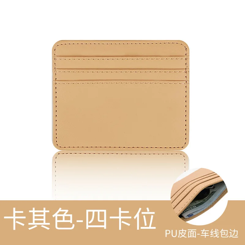 Genuine Leather Bag Woven Men's Ultra-Thin Wallet Mini Multi Card Slot  Business Card Holder Women's Fashion Simple Luxury Brand - AliExpress