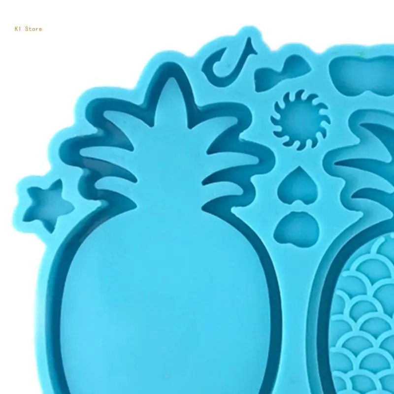 

Pineapple Epoxy Resin Mold Handheld Game Shaker Pendant Keychain Silicone Mould DIY Craft Jewerly Casting Mold