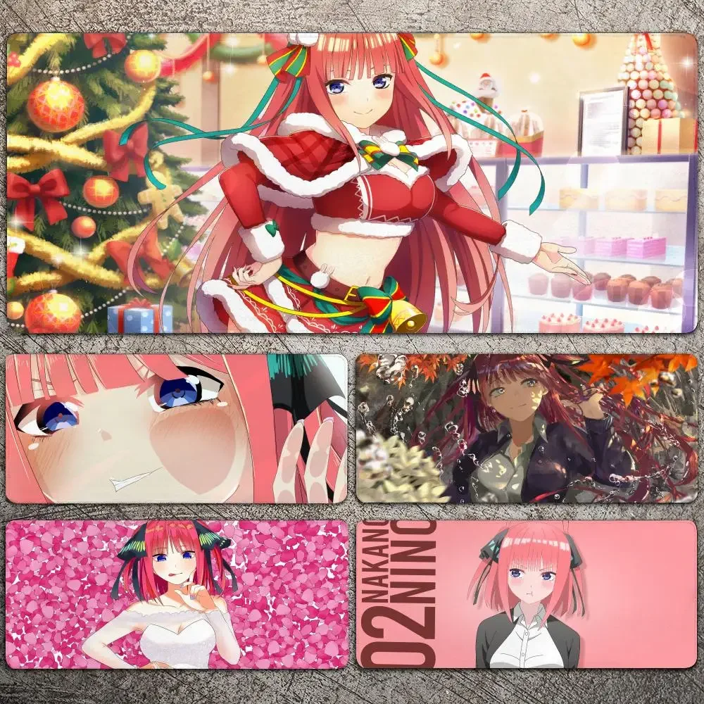 

Anime Girl Nakano Nino Mousepad Large Gaming Mouse Pad LockEdge Thickened Computer Keyboard Table Desk Mat