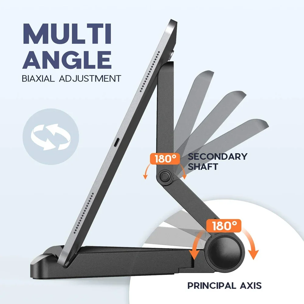 Adjustable Folding Desktop Tablet and Mobile Phone Stand