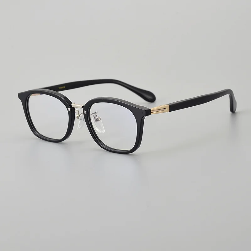 

WYT KS-117 Sheet fashion men's and women's Oval frame two-color myopia glasses frame can be equipped with degree pieces