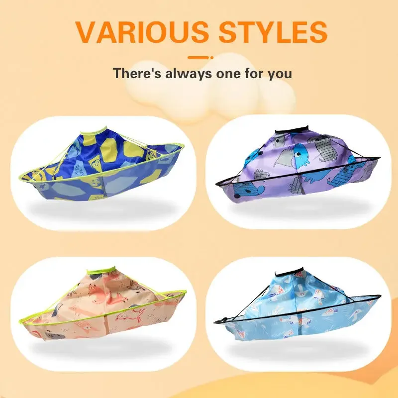 Haircut Cape Hairdressing Cape Beauty Salon Apron Hairdressing Bibs Foldable Kids Hairdressing Apron Children Colorful Hair Cutting Cape Salon Hairdresser Cloak Umbrella Cloth Barbershop Accessory