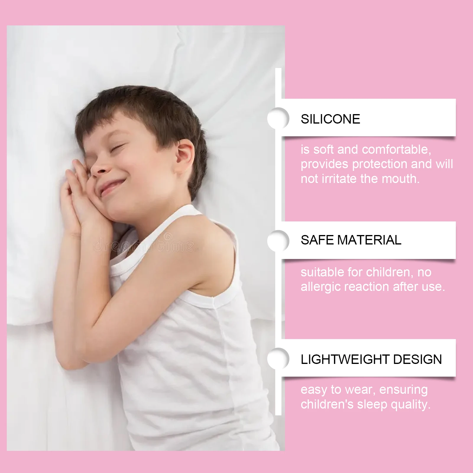 Silicone Mouth Guard: Nighttime Anti-Biting and Anti-Grinding Teeth Protector for Children's Dental Protection