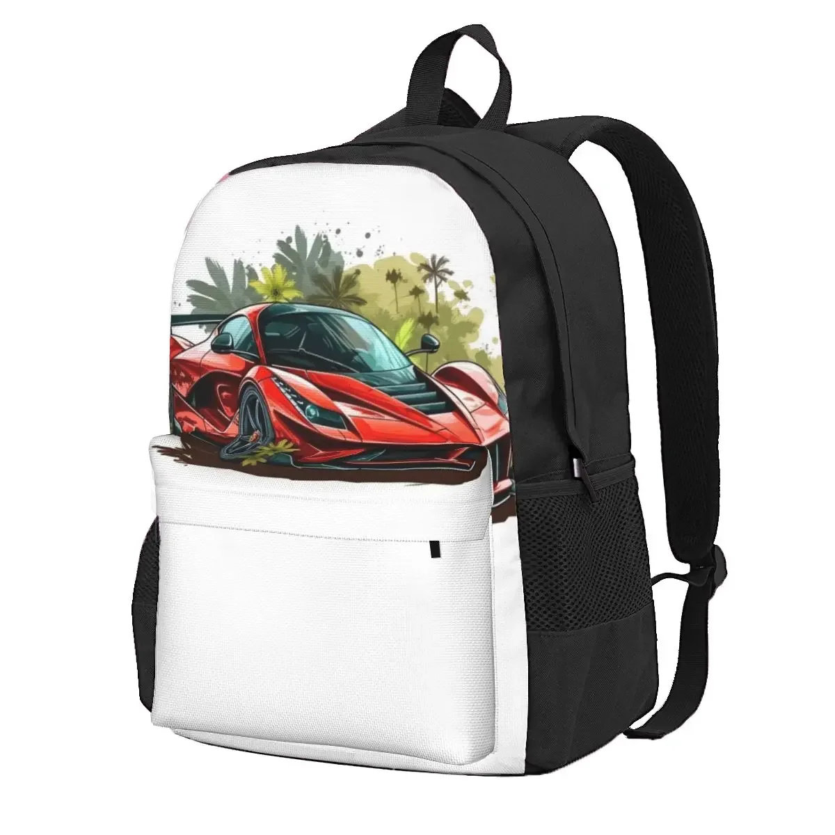 

Passionate Sports Car Backpack Nature Style Cartoon Travel Backpacks Student Colorful Breathable School Bags Fashion Rucksack