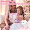 Plush Interactive Toy Dog for Kid, with Leash Walking, Touch Control and Shake Tail Plush Toy  Electronic Pet Best Gift for Girl 2