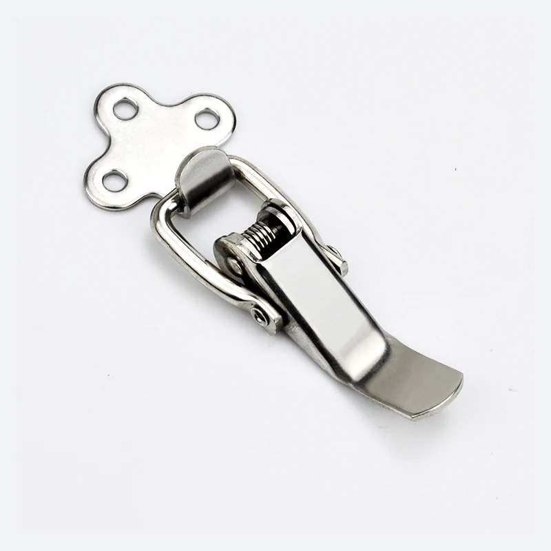 Industrial Stainless Steel Hasp, Chassis Cabinet Door Tool Box Door Lock, With Spring-Thickened Hardware Lock J501