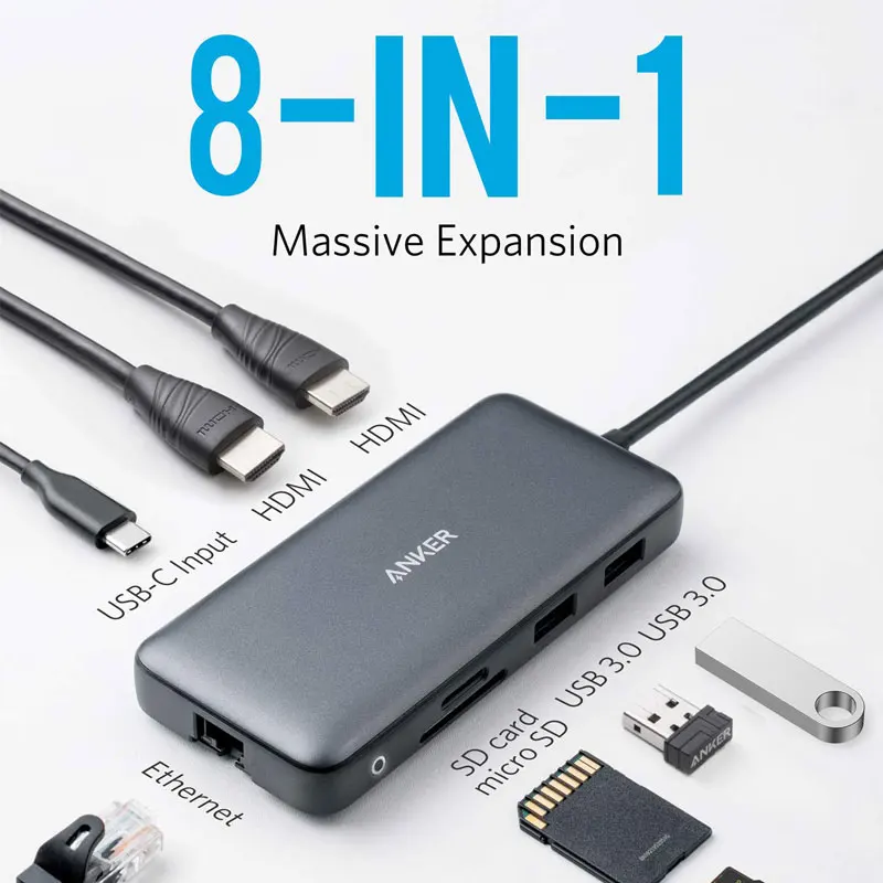 ANKER 553 USB-C Docking Station KVMスイッチ Anker 553 USB C Docking Station with KVM Switch Dual 4K