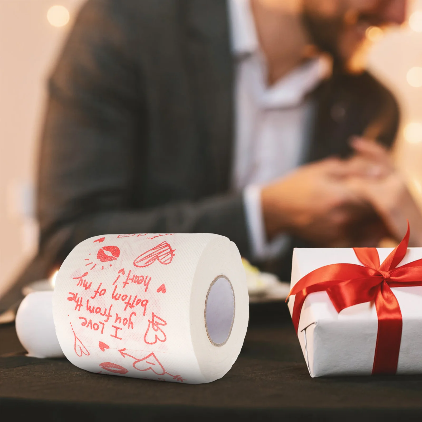 

Love Valentine Printed Roll Paper Valentine Printing Napkin Bathroom Roll Tissue Toilet Paper