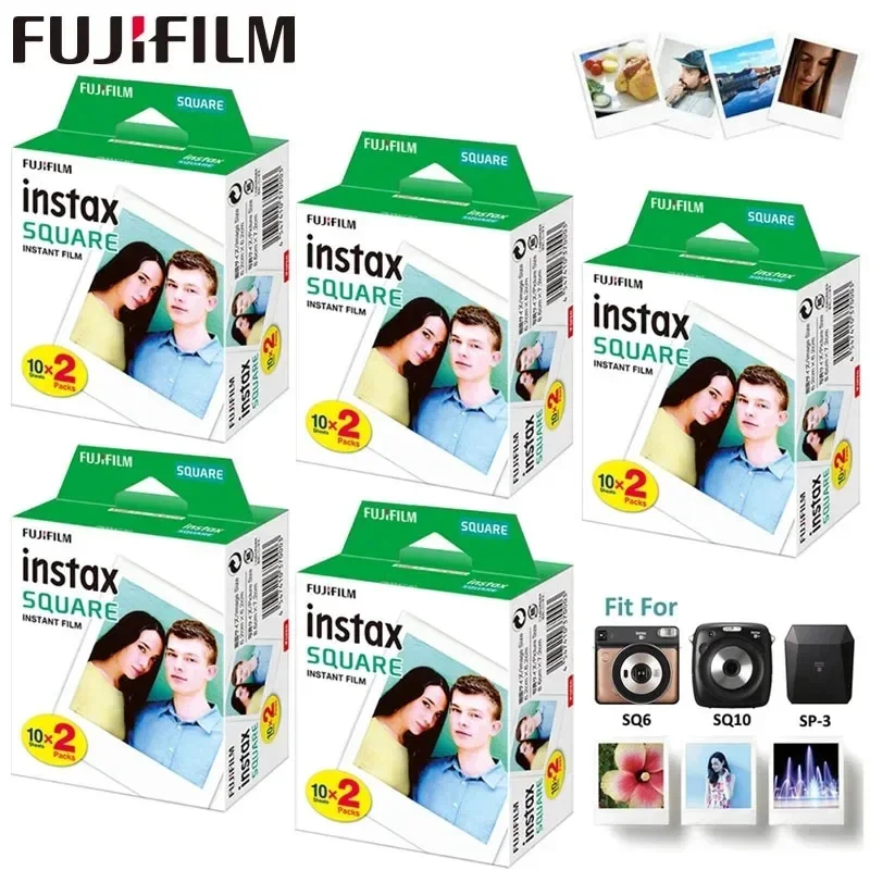 100 Fogli Instax Square Film White Edge Photo Paper Per Fujifilm Sq1 Sq10 Sq6 Sq20 Film Istantanei Camera Share Sp-3Printer