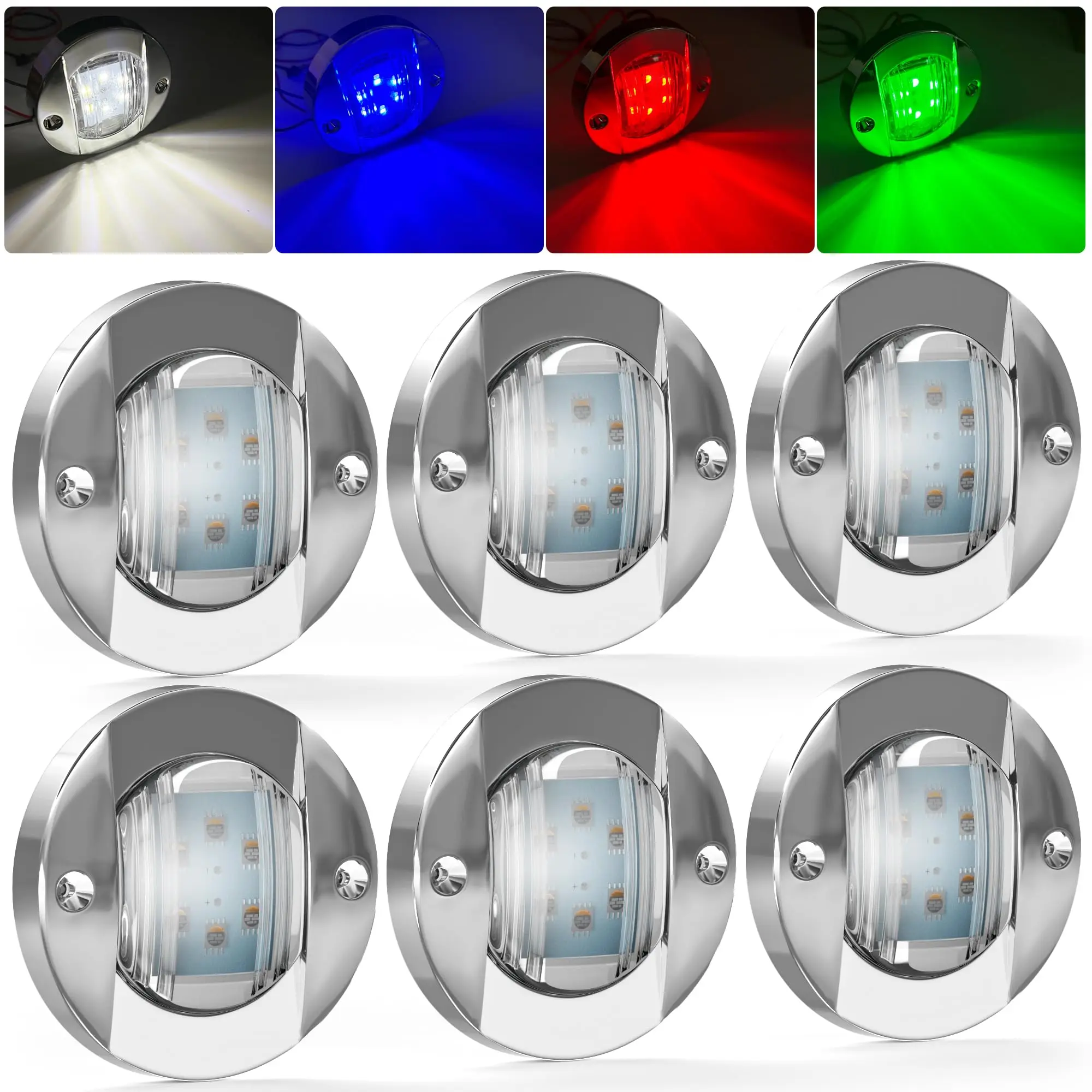 LED-Leuchten für RC-Boot – 6 Farben erhältlich
