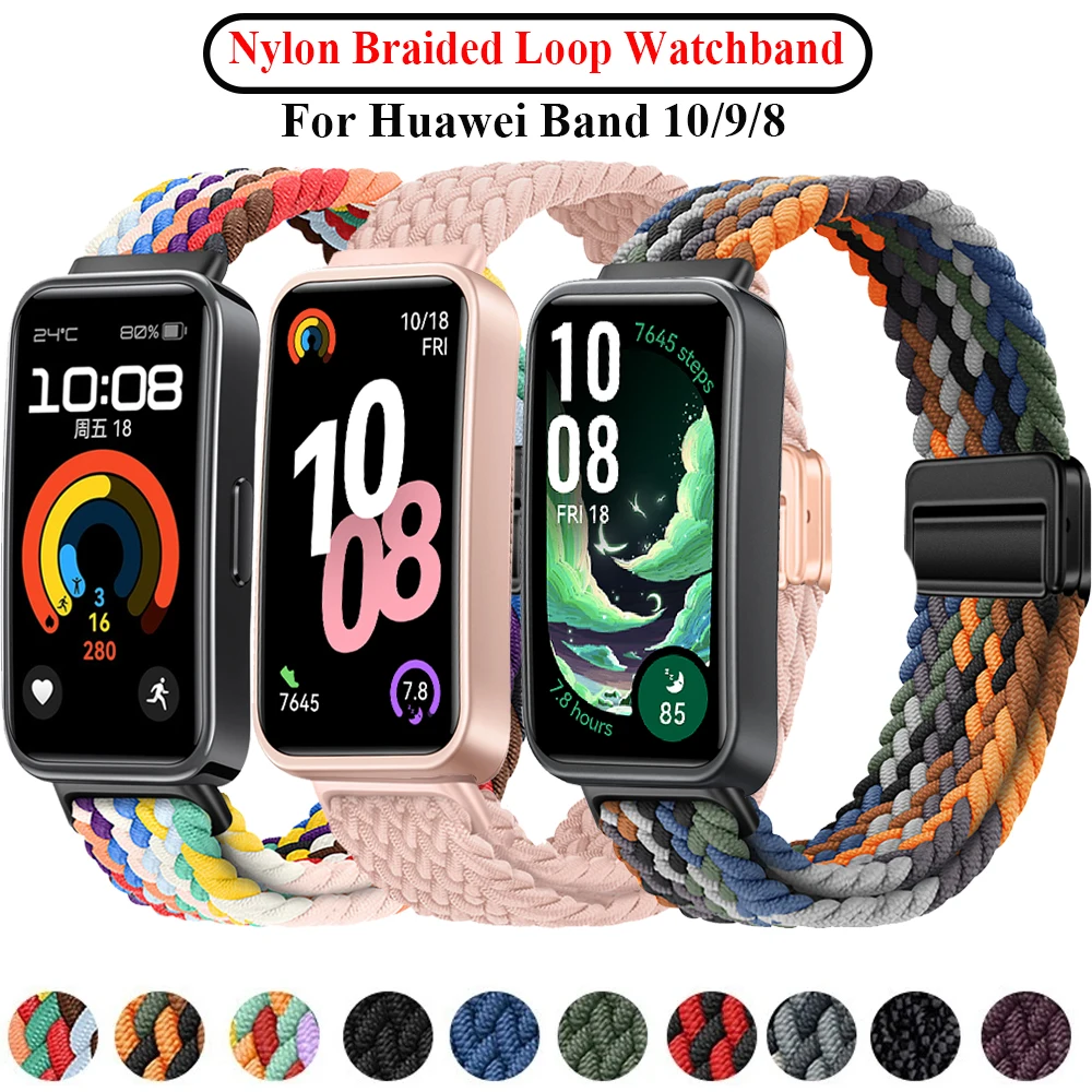 Nylon Braided Adjustable Magnetic Buckle Bracelet Wristband Accessory