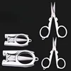 Folding Pocket Scissors Multifunctional Stainless Steel Folding Small Scissors Household Mini Thread Cutting Nail Tools Stainles 2
