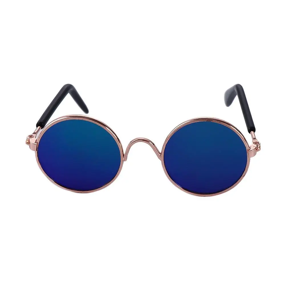 

Круглые забавные аксессуары для маленьких собак, кошек, отражающие украшения, очки для домашних животных, реквизит для фотографий, солнцезащитные очки, одежда для глаз