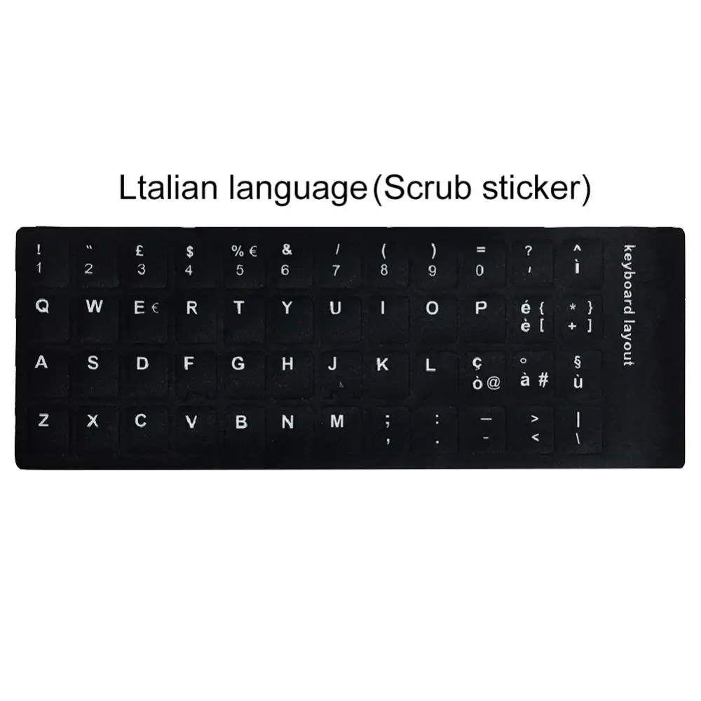 Multilingual Keyboard Sticker Set for Standard Layout Keyboards