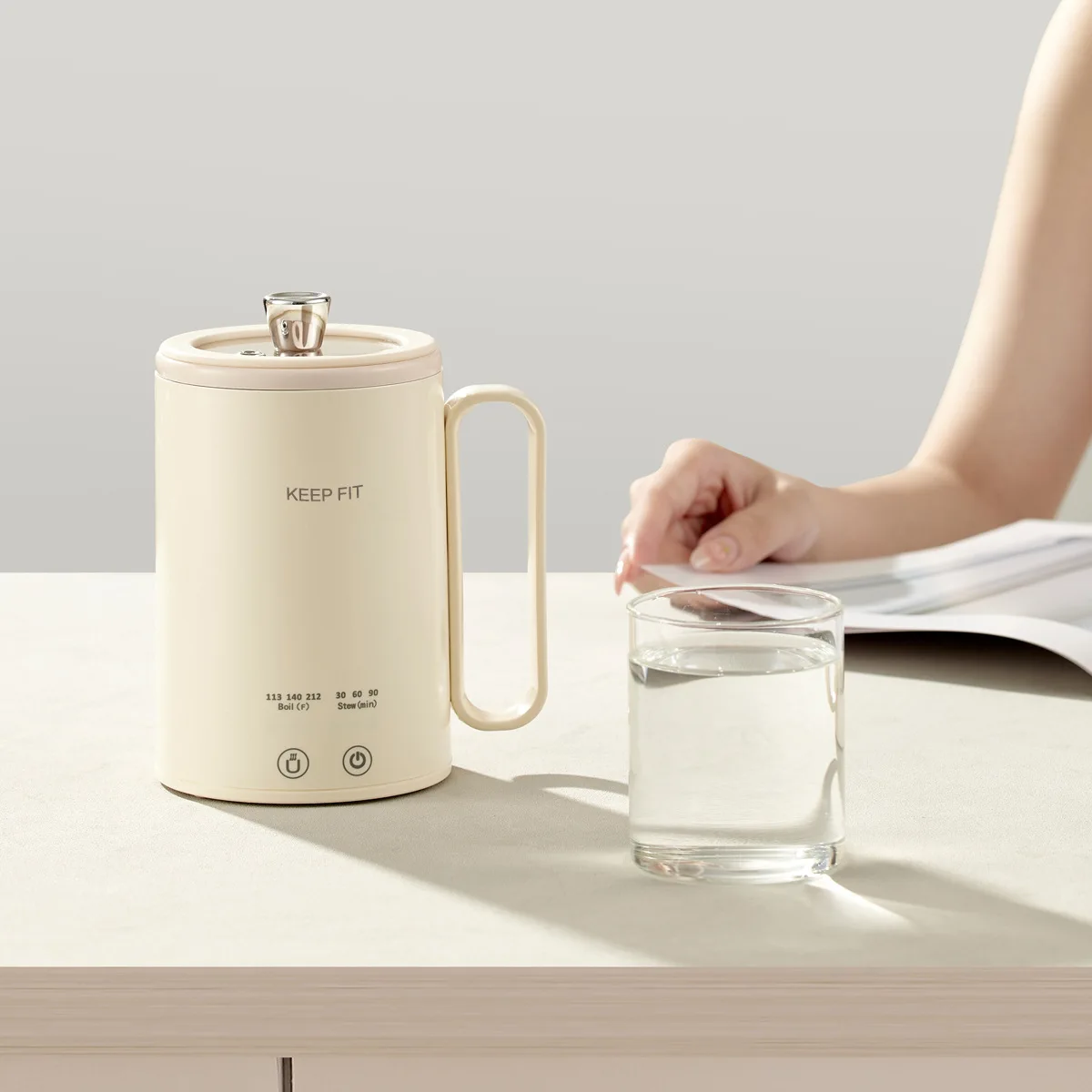 Portable Mini Travel Boiling Water Cup Tea Making Mini Timer Electric Kettle Electric Stew Cup Automatic Electric Boiling Cup 3