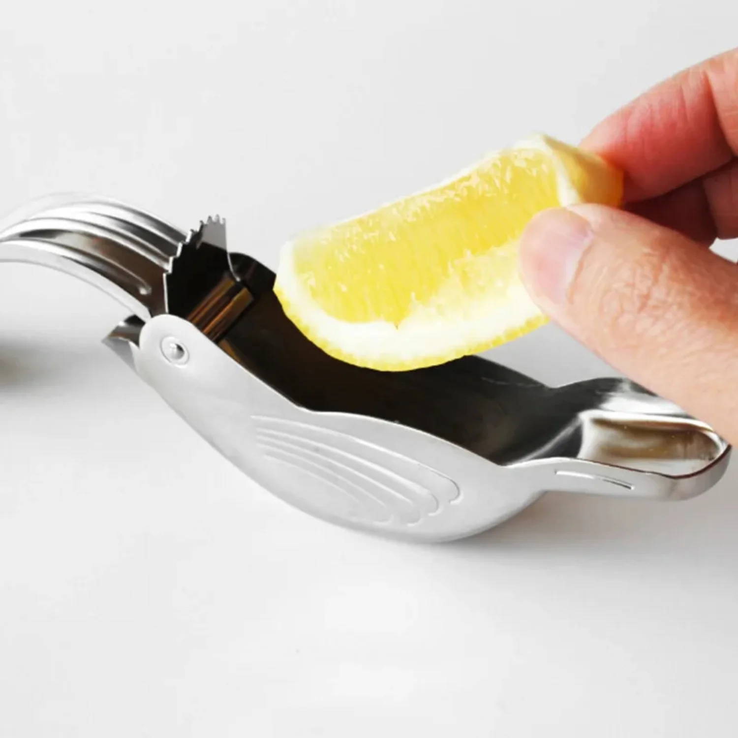 Bird Lemon Wedge Squeezer Anti Corrosion Hand Press Orange Juicer Handheld Portable Metal Citrus Juicer Stainless Steel 3