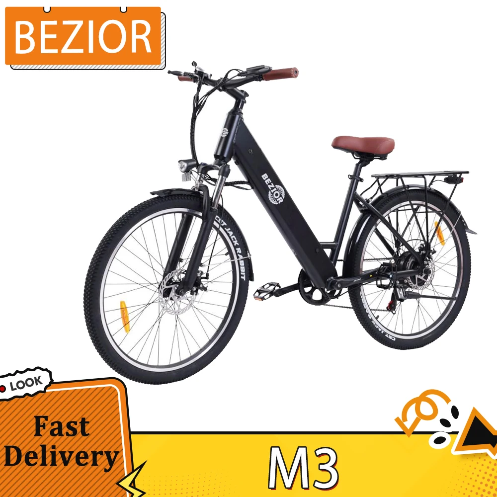 Bezior M3 Electric Bike 48v 500w Motor 32km/h Max Speed 10.4ah Battery