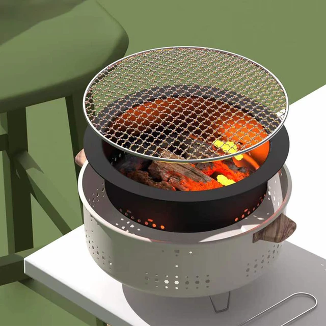 Portable Smokeless Charcoal Grill Korean Style Table Charcoal Barbecue Grill  Stainless Steel BBQ Grill Stove for Outdoor - AliExpress