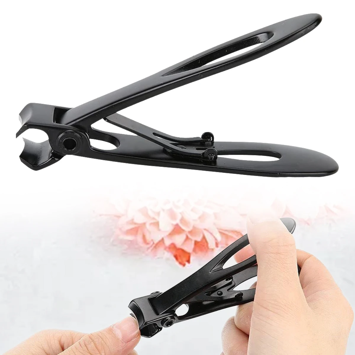 1 Pcs High-quality Wide Jaw l Nail Clippers Cutter Trimmer Manicure Scissors Thick Hard Toenail Fingernail Pedicure Tools