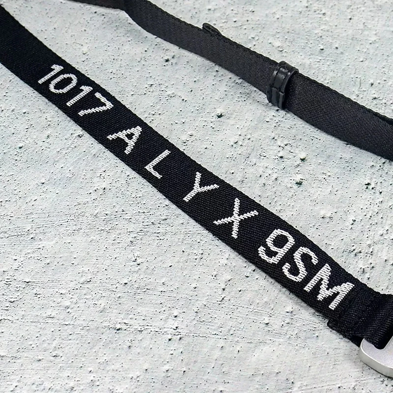 High Quality Woven Letter Logo 1017 ALYX 9SM Belt Functional Tactical Metal Buckle Street Unisex Adjustable Waist Belt Men Women