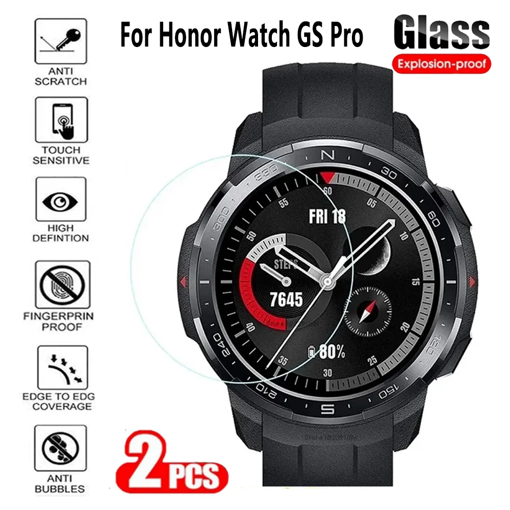 Premium Tempered Glass Screen Protector for Smart Watches - Full Coverage, 2-Pack