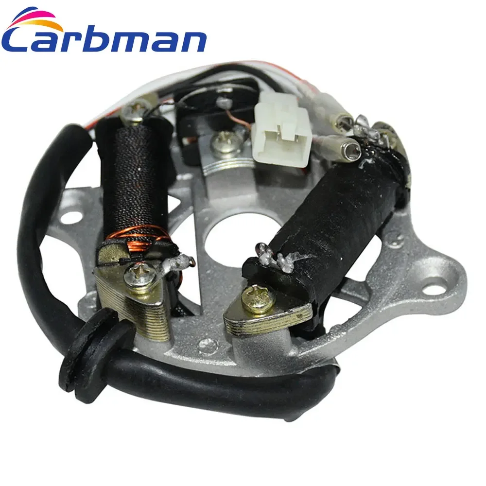 Piastra Statore Volano Magneto Carbman Per Yamaha Pw50 Py50 Peewee 50 Pit Pro Trail Dirt Bike