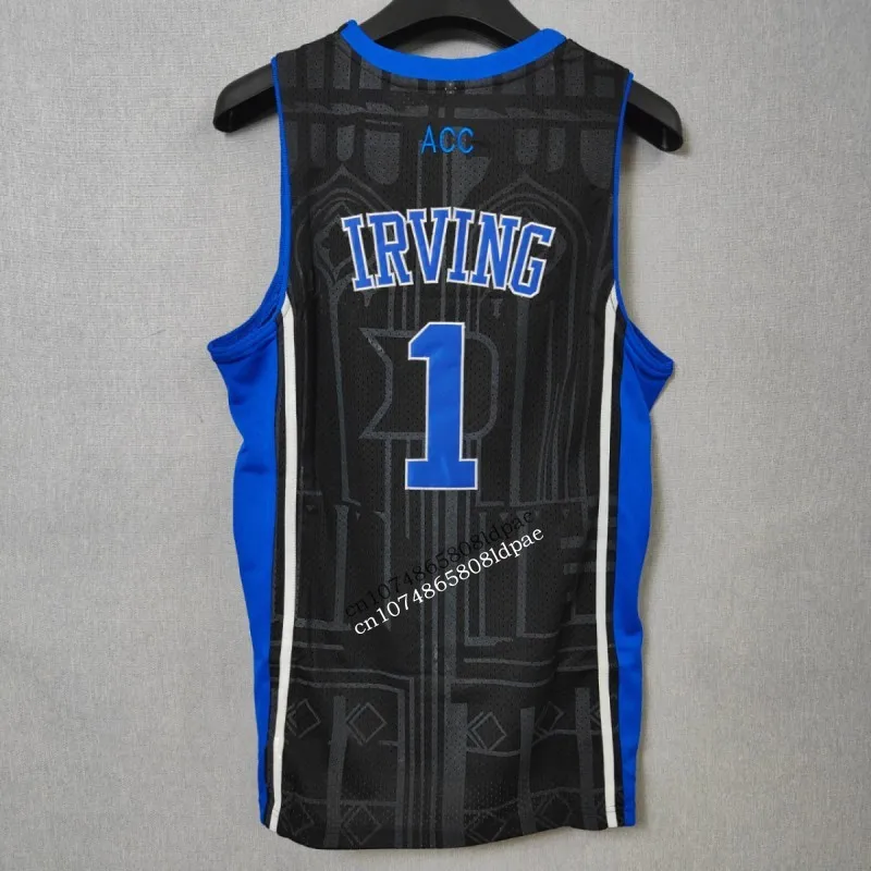 Basketball Jerseys Men Oversize 1 Irving Duke University Embroidery Sewing Breathable Athletic Sport Street Hip Hop