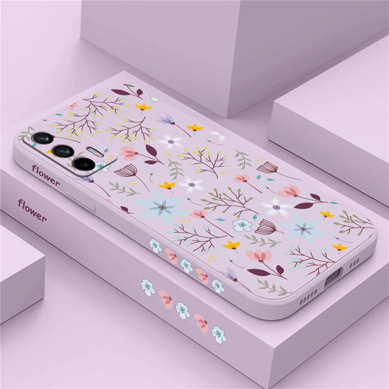 Luxury Fashion Flower Leaf Silicone Shockproof Soft Phone Case