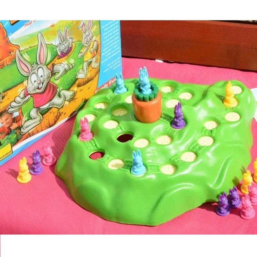 Board Game Board Game Toy Board Games Multiplayer Bunny Rabbit Cross Country Game Interaction Toy For Children Radish Board Game For Christmas