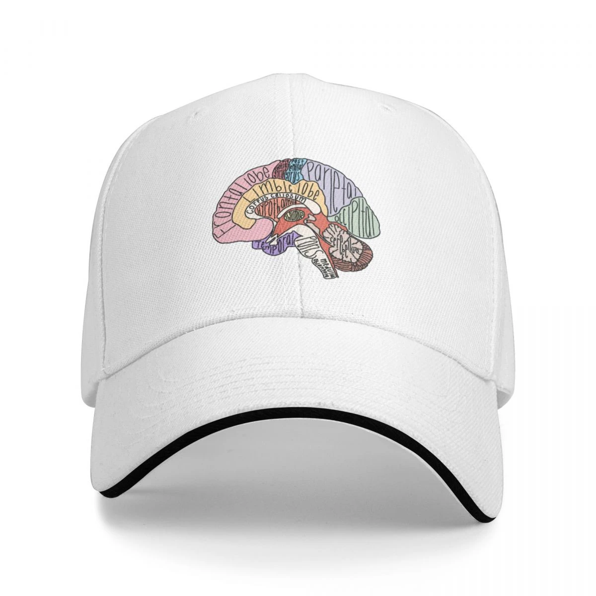 Casquette de Baseball avec étiquette d'anatomie du cerveau, chapeau de Golf  pour garçon et femme | AliExpress