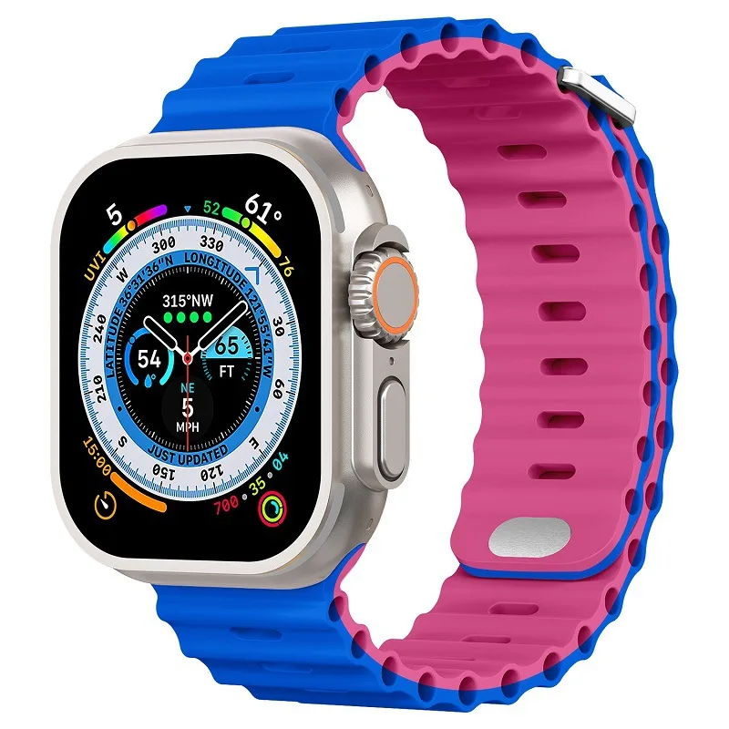 Breathable Silicone Strap for Smartwatch - Multiple Sizes
